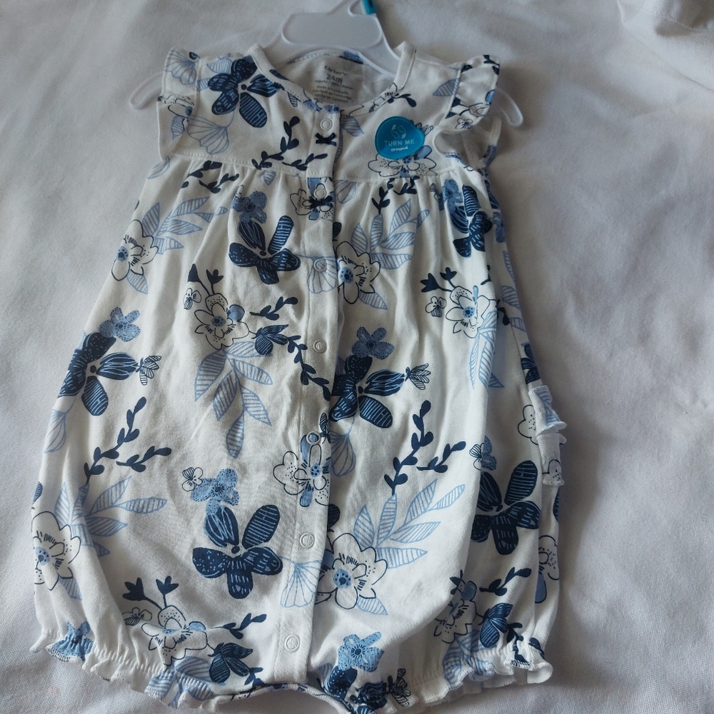 Carter's Girl's Floral Snap-Up Romper